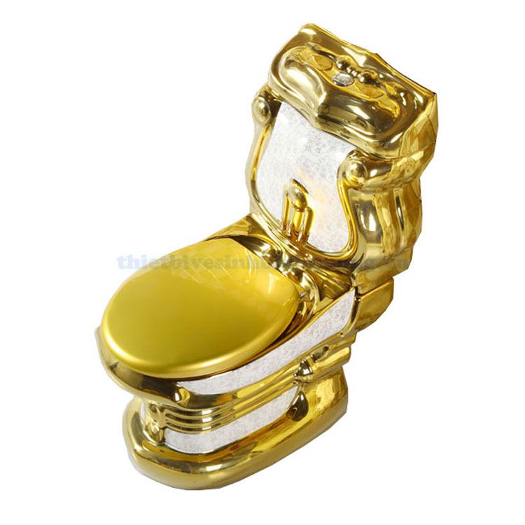 Bồn cầu mạ vàng cao cấp TL G1921